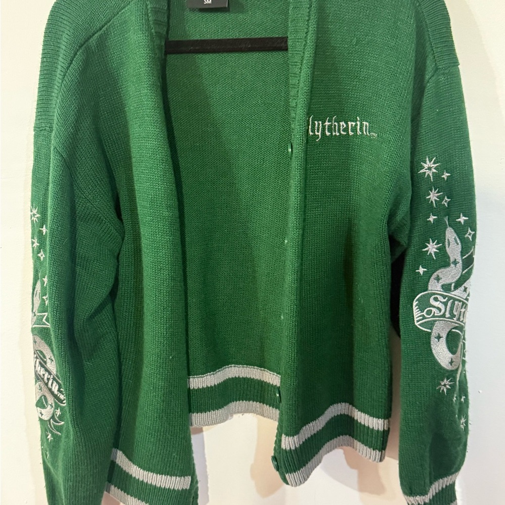 Hot Topic Green Slytherin Cardigan